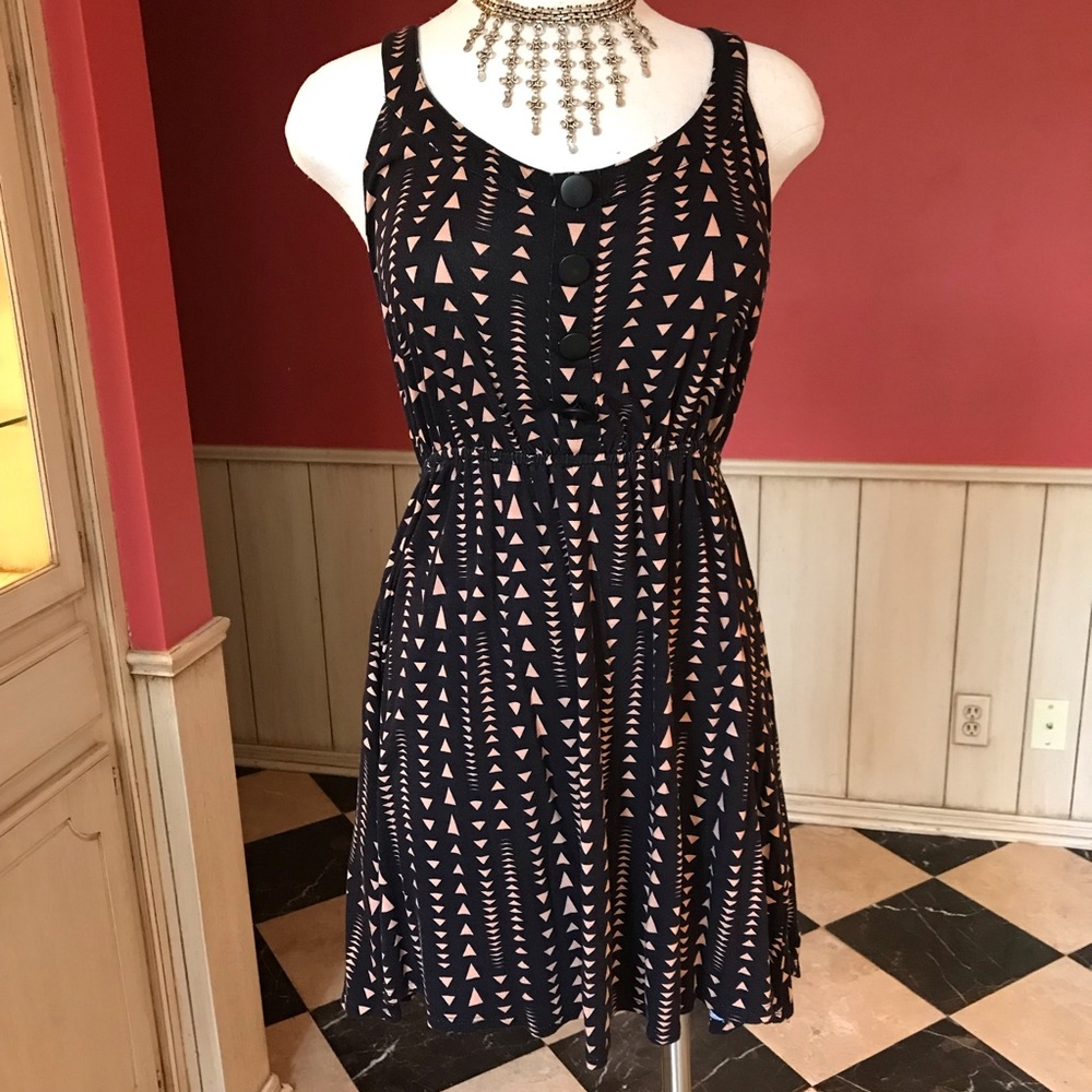 Weavers 90’s Vintage Geometric Pattern Mini Dress